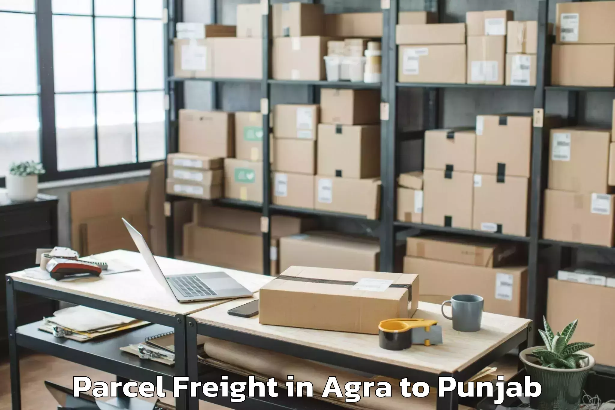 Leading Agra to Barnala Parcel Freight Provider